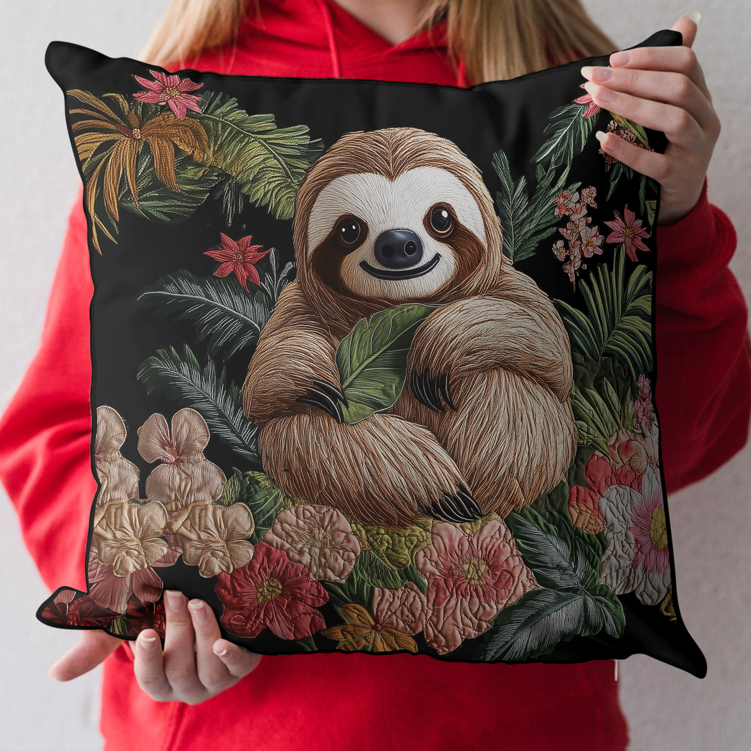 Sleepy Snuggles Quilted Pillow Case Decorative Pillow Covers Great Family Gifts