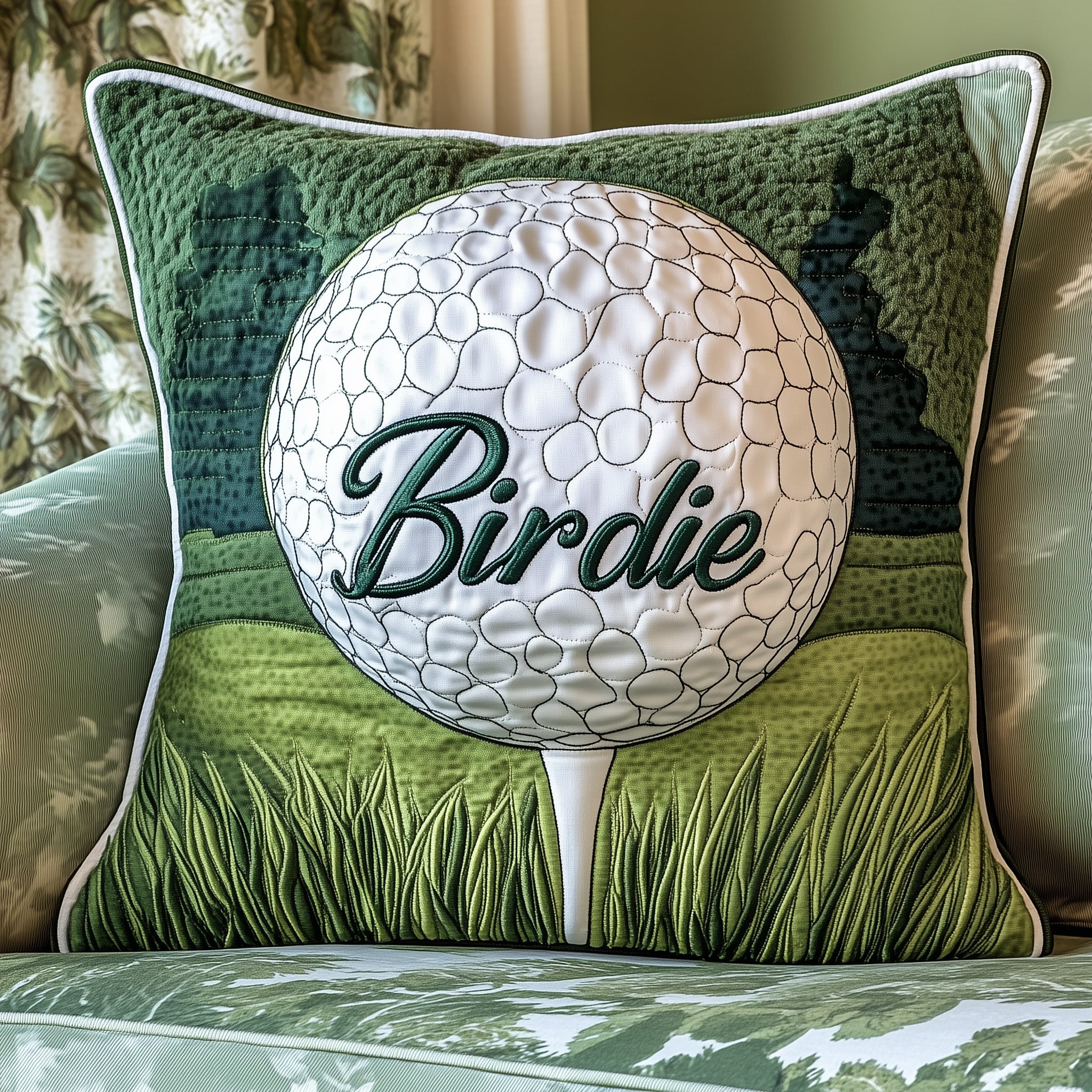 Slice of Fun Quilted Pillow Case Square Pillow Cushion CoverInteresting Golf Gifts