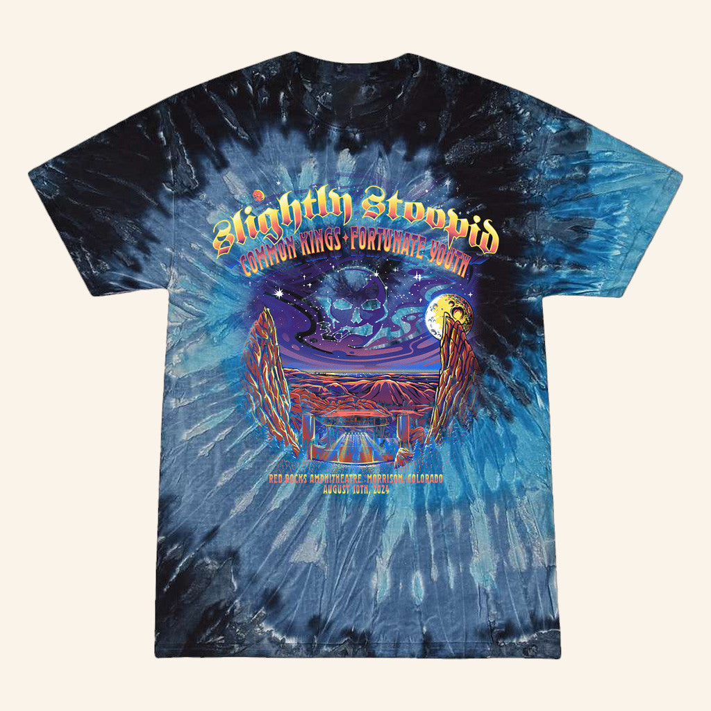 Slightly Stoopid Merch 2024 Red Rocks Event Tie Dye T-Shirt Gifts For Dudes Slightly Stoopid Merch 2024 Red Rocks Event Tie Dye T-Shirt Gifts For Dudes