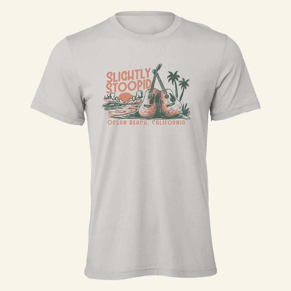 Slightly Stoopid Merch Acoustic Beach Athletic Grey T-Shirt Gifts For Husband
