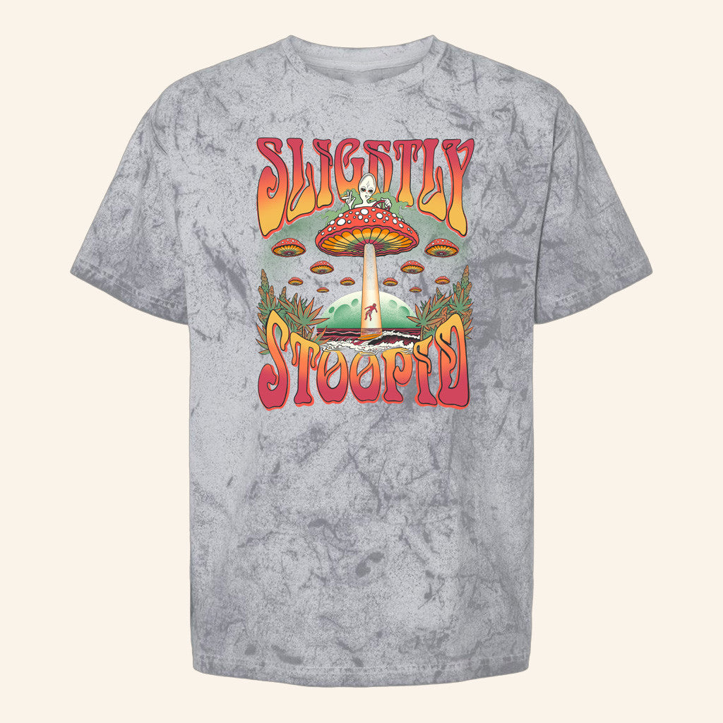 Slightly Stoopid Merch Mushroom UFO Grey Tie Dye T-Shirt Gifts For Dad Slightly Stoopid Merch Mushroom UFO Grey Tie Dye T-Shirt Gifts For Dad