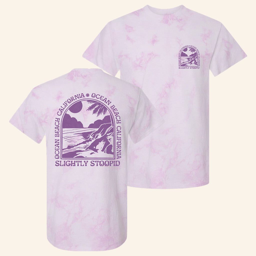Slightly Stoopid Merch Ob Surf Lilac Tie Dye T-Shirt Gifts For Fans