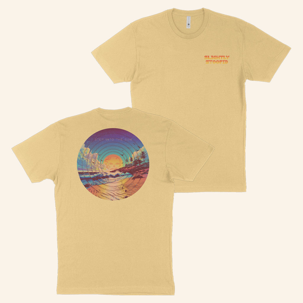 Slightly Stoopid Merch Step Into The Sun Banana Cream T-Shirt Gifts For Fans Slightly Stoopid Merch Step Into The Sun Banana Cream T-Shirt Gifts For Fans