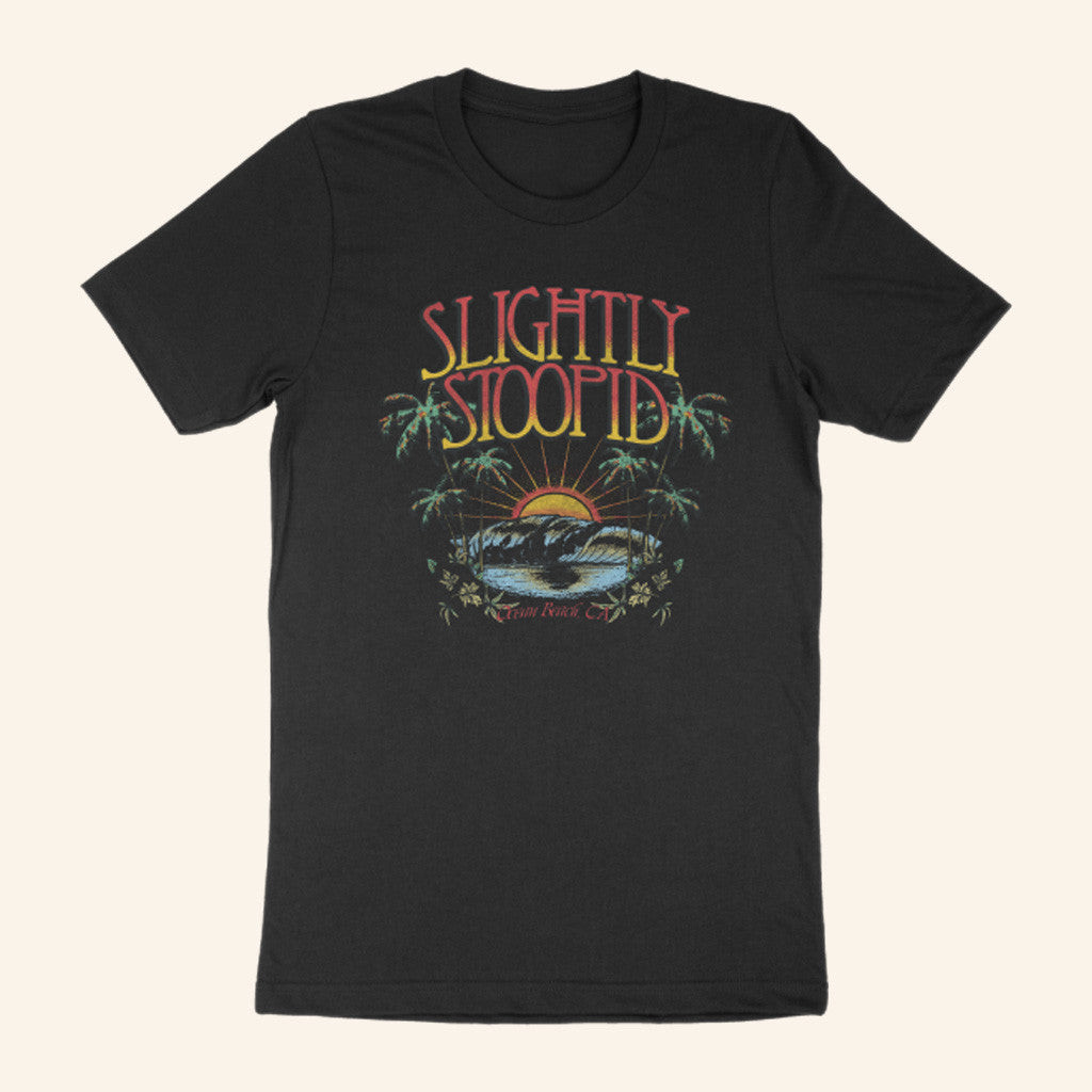 Slightly Stoopid Merch Vintage Summer Beach Black T-Shirt Gifts For Dudes