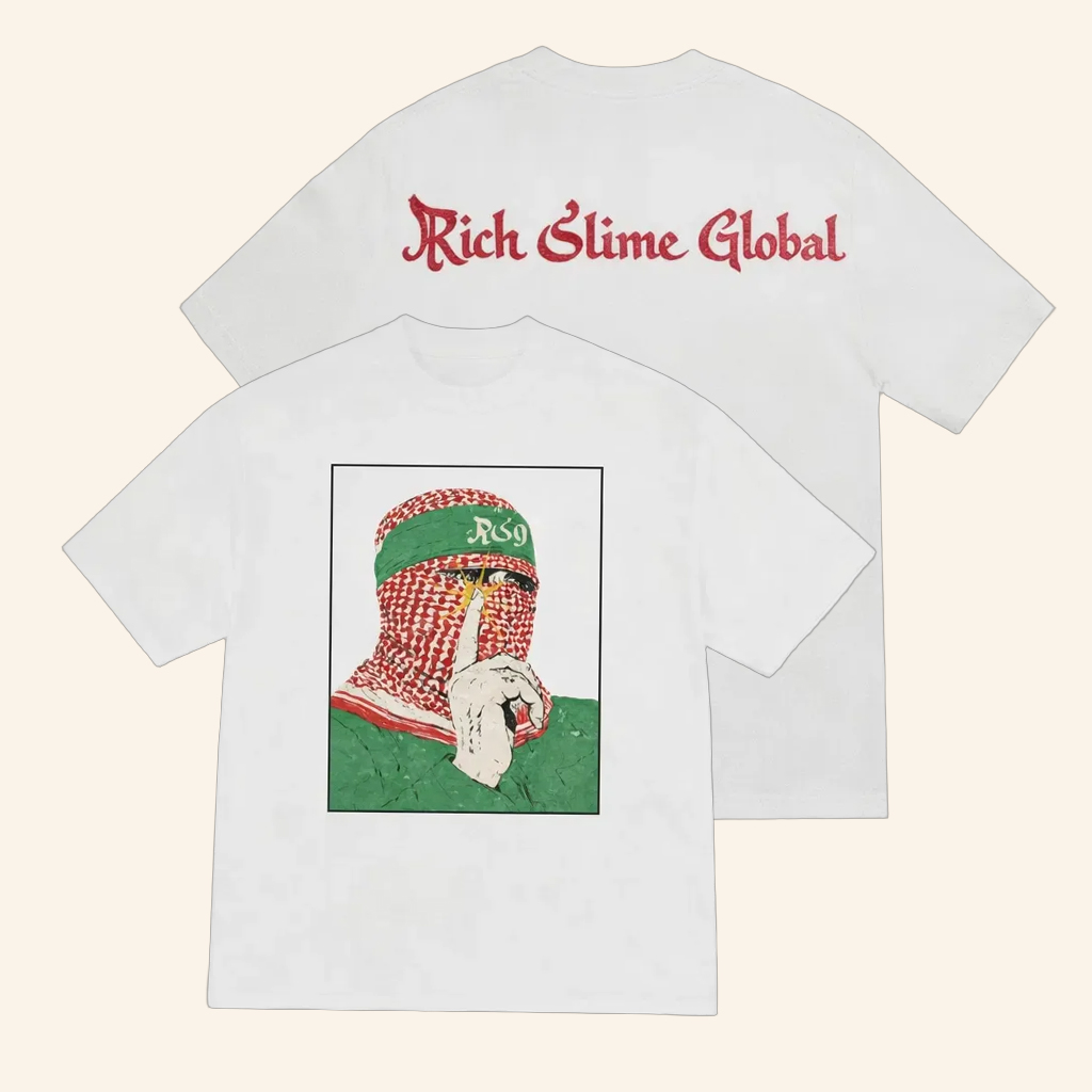 Slimesito Merch Rich Slime Global T-Shirt White Gifts For Hip Hop Lovers
