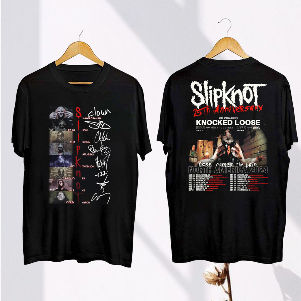 Slipknot 25th Anniversary Tour Shirt Slipknot Merch Gifts For Band Fans Slipknot 25th Anniversary Tour Shirt Slipknot Merch Gifts For Band Fans