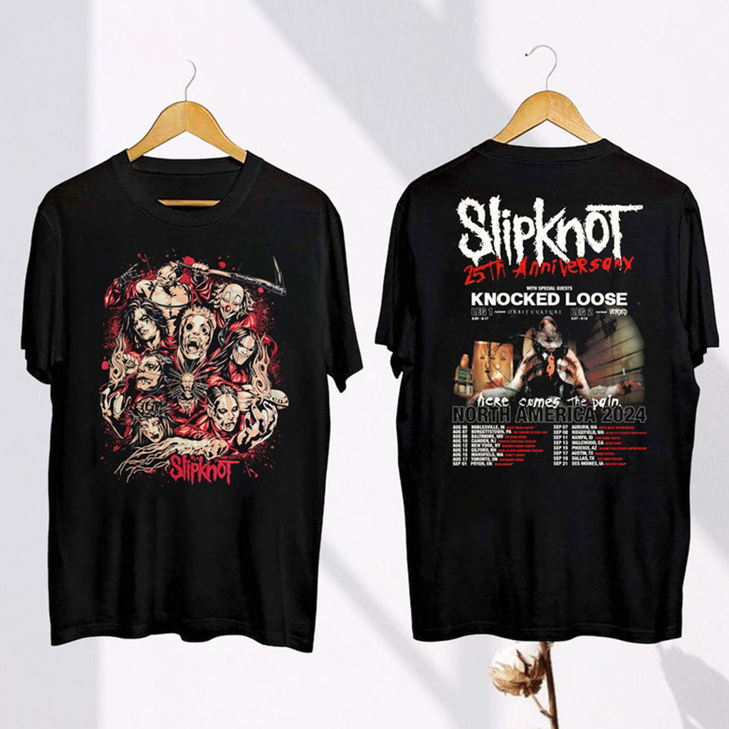 Slipknot Band Tour 2024 Shirt Slipknot Merch Gifts For Band Fans