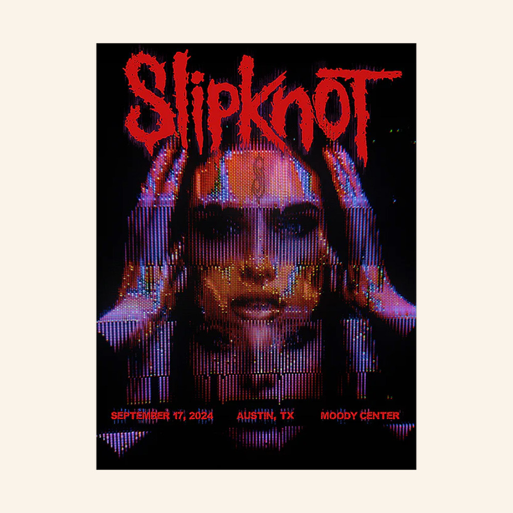 Slipknot Merch 2024 Tour Poster Austin Poster Living Room Wall Decor For Fans