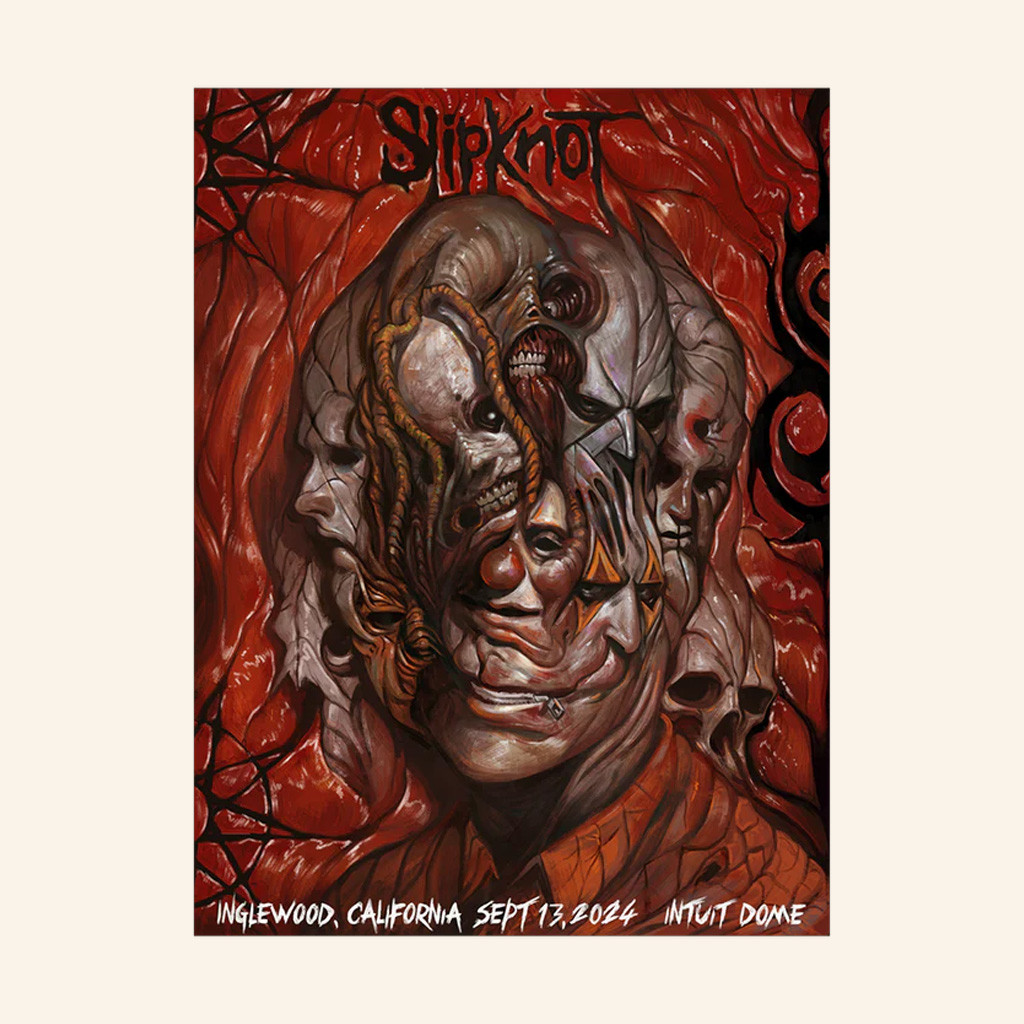 Slipknot Merch 2024 Tour Poster Inglewood 2 Poster Wall Art For Living Room Xmas Gifts