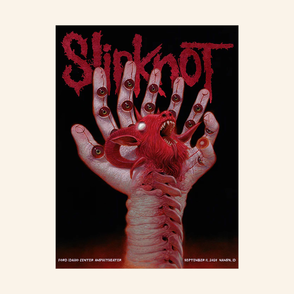 Slipknot Merch 2024 Tour Poster Nampa Poster Living Room Decor Gifts For Band Fans
