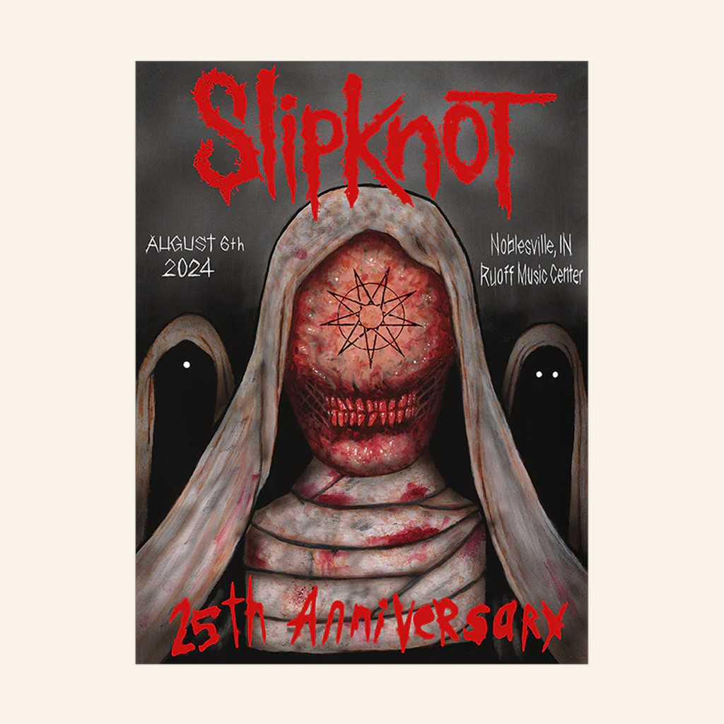 Slipknot Merch 2024 Tour Poster Noblesville Poster Wall Art Decor Gifts For Band Fans