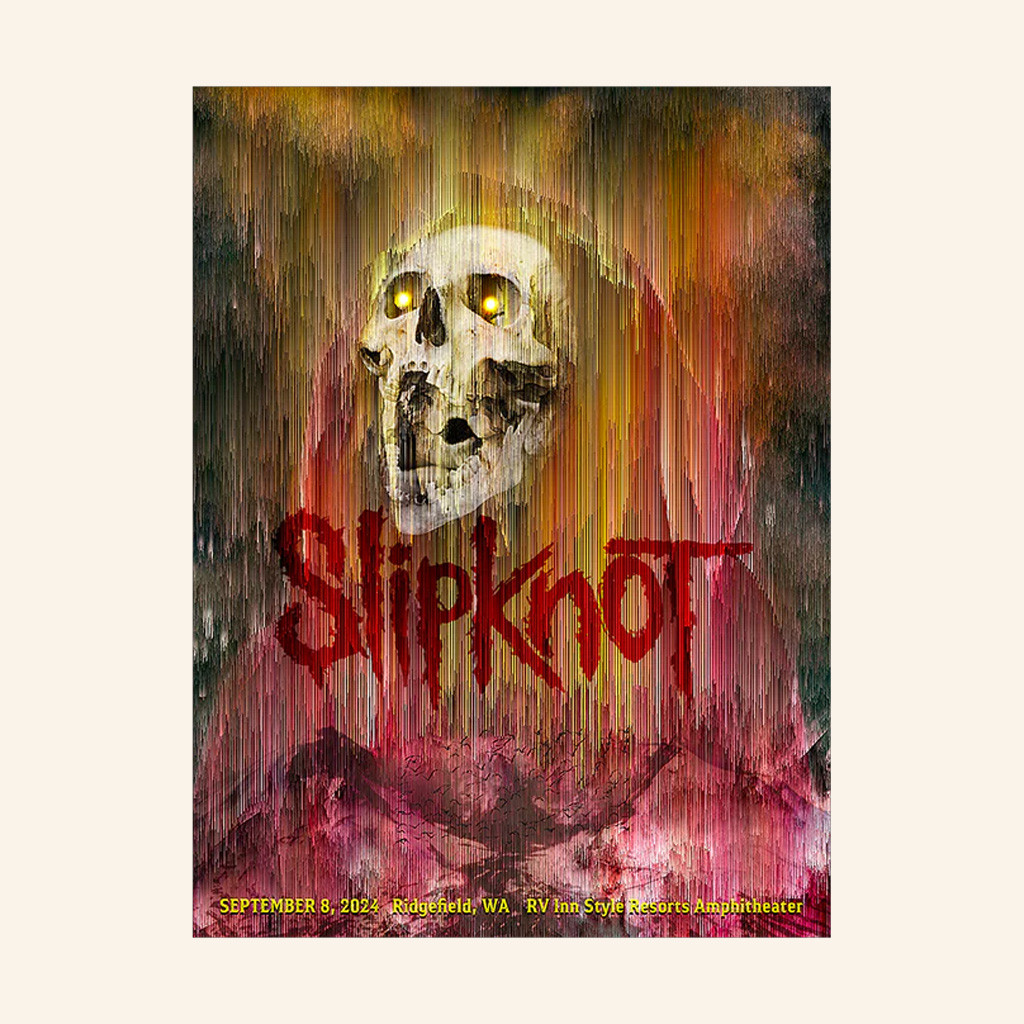 Slipknot Merch 2024 Tour Poster Ridgefield Poster Wall Art Decor Gifts For Music Lovers