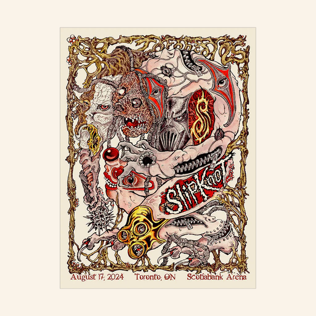 Slipknot Merch 2024 Tour Poster Toronto Poster Wall Art Decor Best Gifts For Music Lovers Slipknot Merch 2024 Tour Poster Toronto Poster Wall Art Decor Best Gifts For Music Lovers