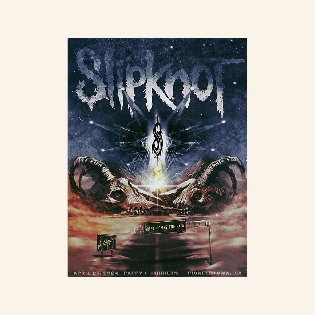 Slipknot Merch 4 25 24 Event Poster Slipknot Poster Christmas Gifts For Fans