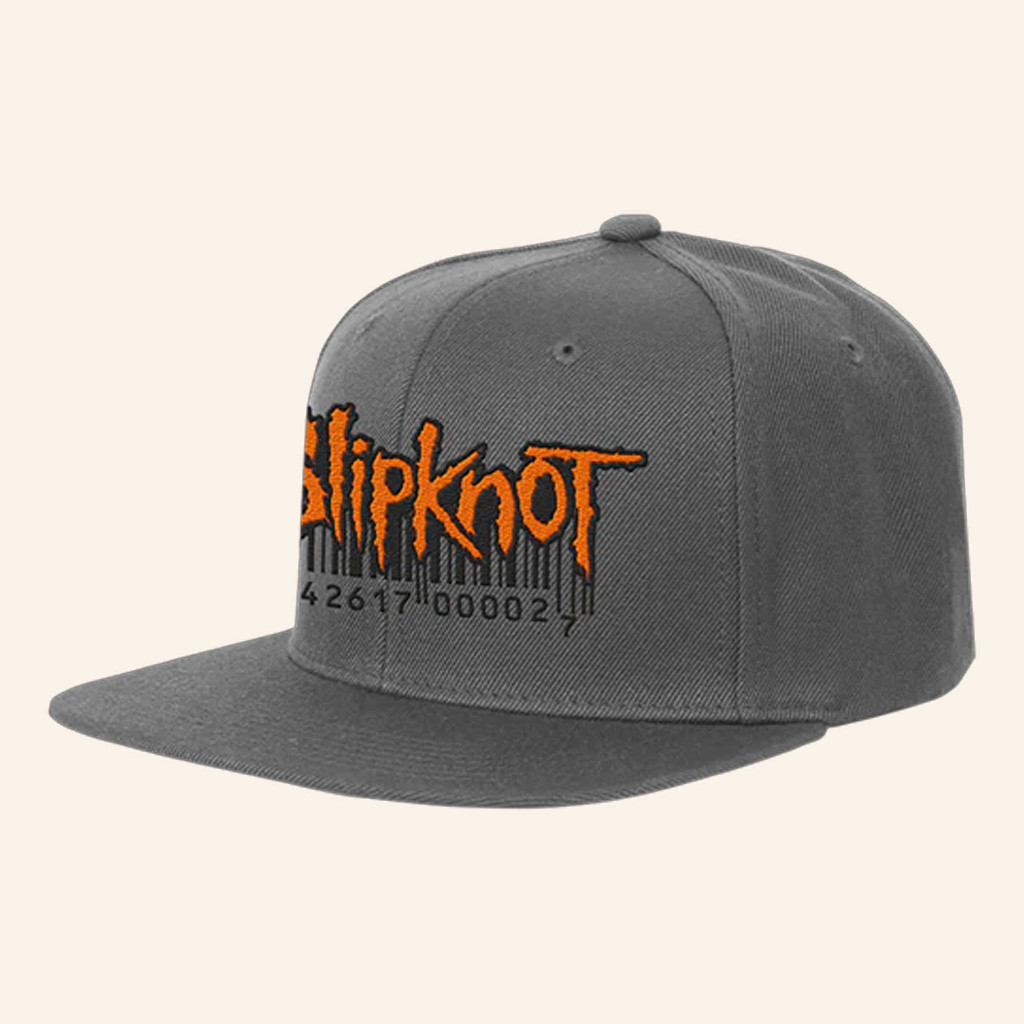 Slipknot Merch Barcode Logo Tour 2023 Snapback Hat Embroidered Gift Ideas For Music Lovers Slipknot Merch Barcode Logo Tour 2023 Snapback Hat Embroidered Gift Ideas For Music Lovers