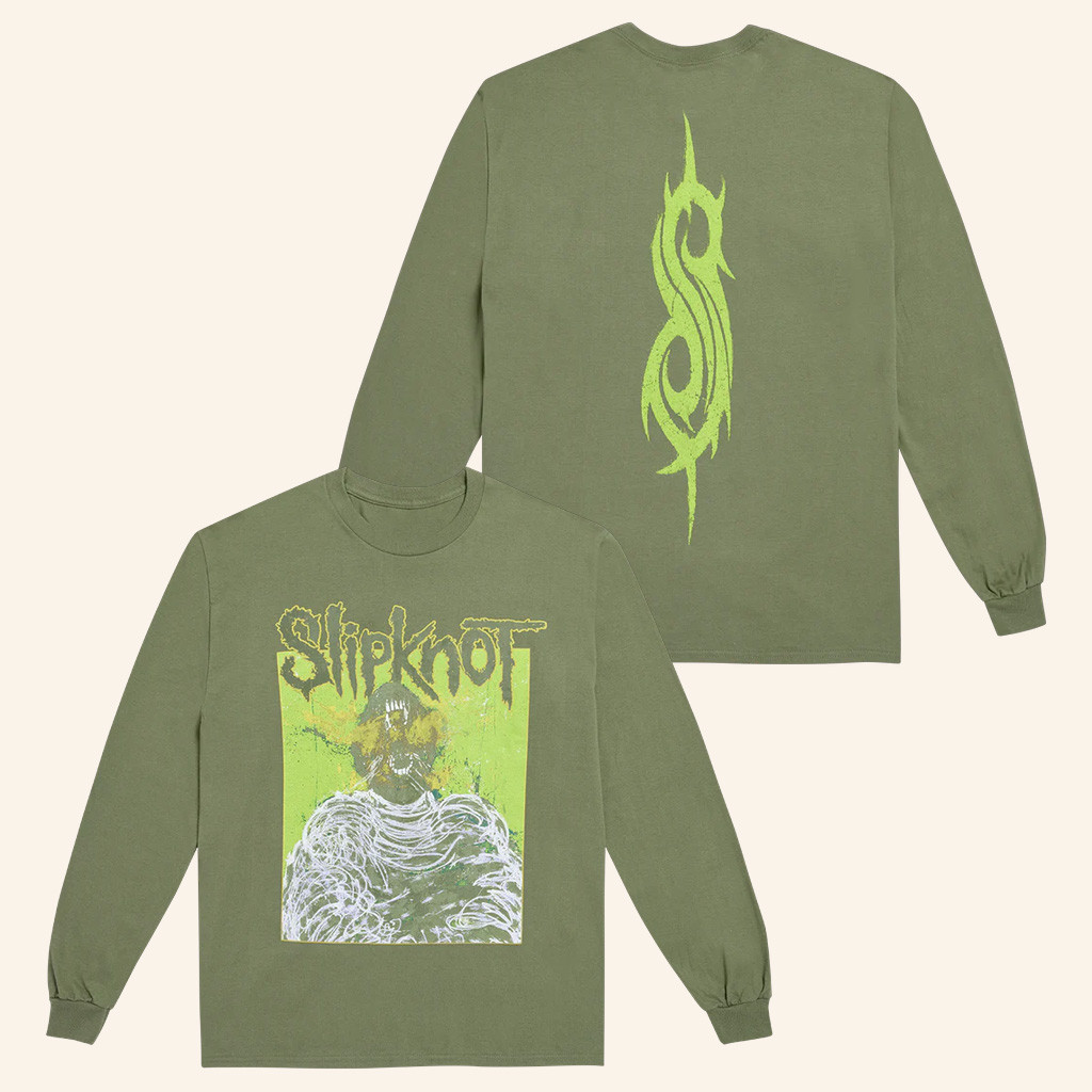 Slipknot Merch Beast Green Long Sleeve T-Shirt Unique Gifts For Music Lovers Slipknot Merch Beast Green Long Sleeve T-Shirt Unique Gifts For Music Lovers