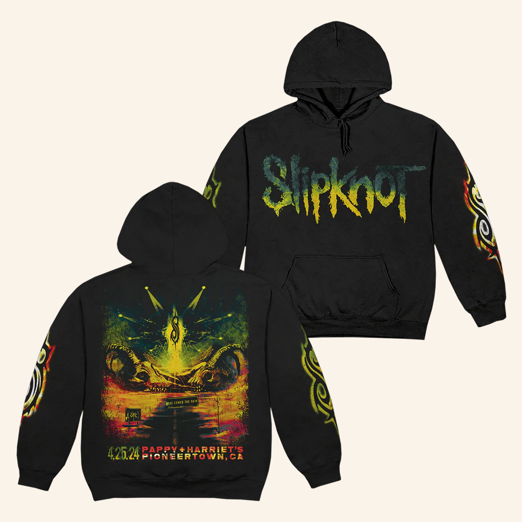 Slipknot Merch Goat 4 25 24 Event Hoodie Christmas Gifts For Music Enthusiasts Slipknot Merch Goat 4 25 24 Event Hoodie Christmas Gifts For Music Enthusiasts