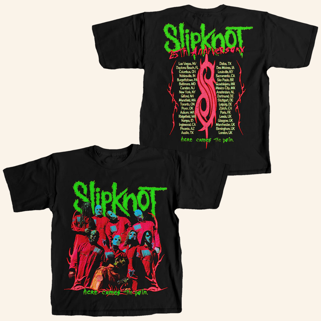 Slipknot Merch Here Comes The Pain Photo T-Shirt Birthday Ideas For Son Slipknot Merch Here Comes The Pain Photo T-Shirt Birthday Ideas For Son