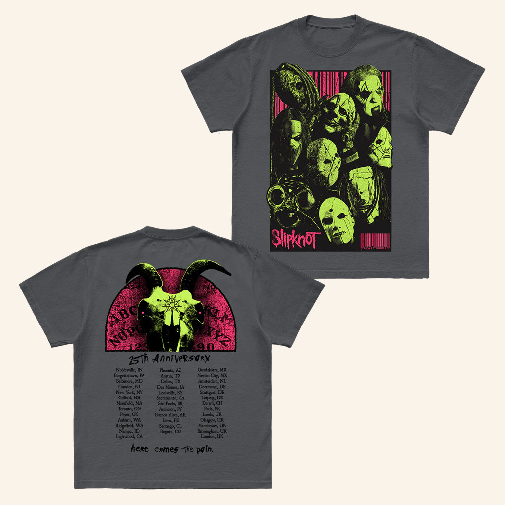 Slipknot Merch Neon Mask Goat T-Shirt Birthday Presents For Father Slipknot Merch Neon Mask Goat T-Shirt Birthday Presents For Father