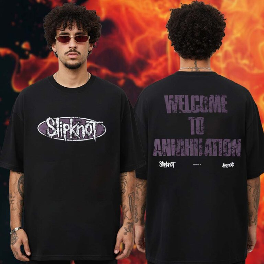 Slipknot Merch Slipknot X Welcome Skateboards Annihilation T-Shirt Gifts For Band Lovers Slipknot Merch Slipknot X Welcome Skateboards Annihilation T-Shirt Gifts For Band Lovers