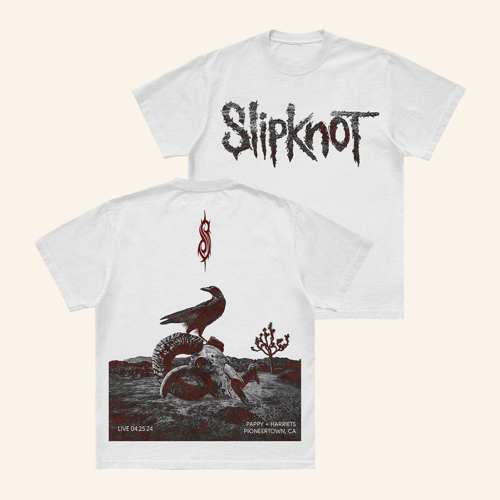 Slipknot Merch White Goat 4 25 24 Event T-Shirt Christmas Gifts For Husband Slipknot Merch White Goat 4 25 24 Event T-Shirt Christmas Gifts For Husband