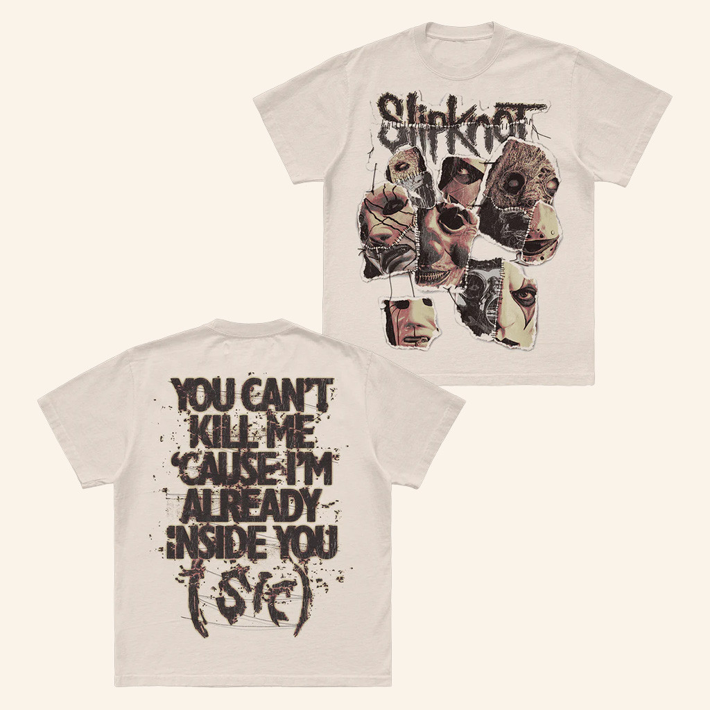 Slipknot Merch You Can't Kill Me T-Shirt Christmas Presents For Boyfriend