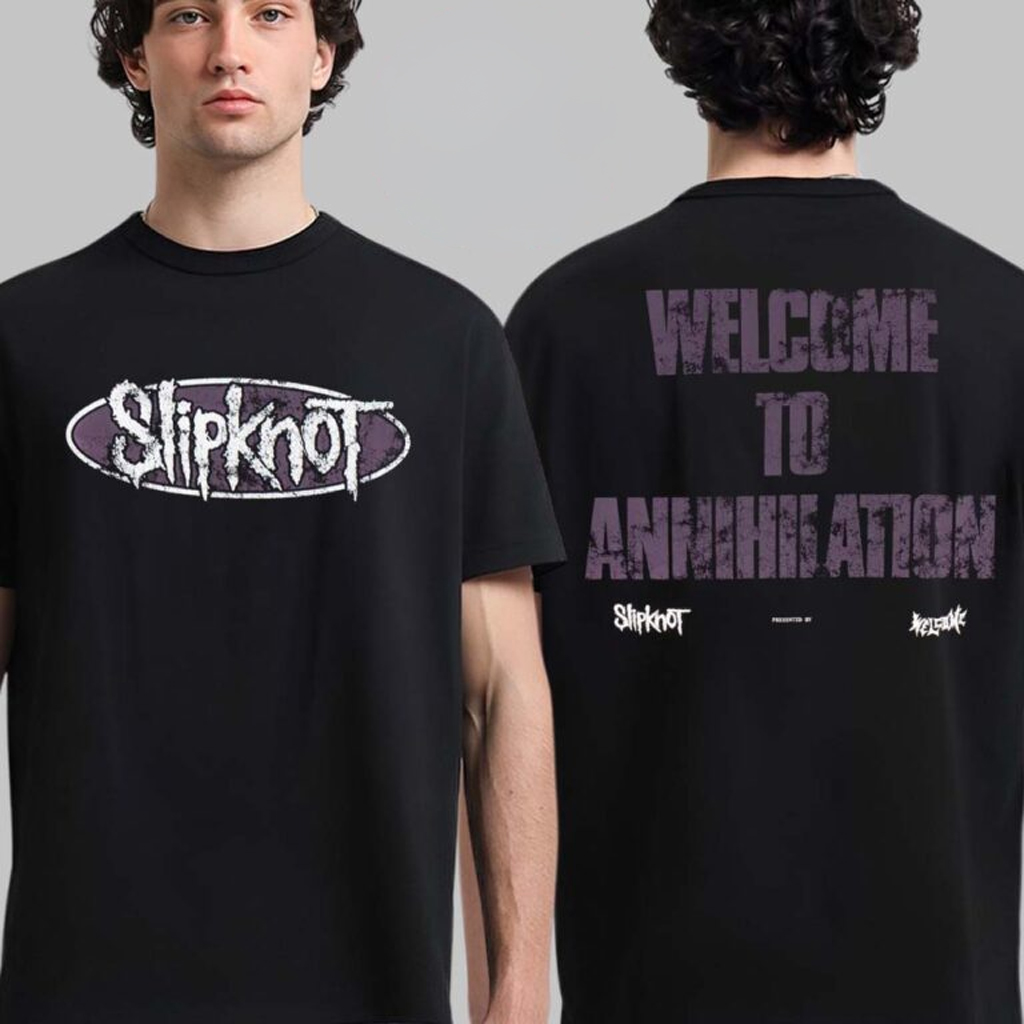 Slipknot X Welcome Skateboard Welcome To Annihilation T-Shirt Slipknot Merch Fans Gifts Slipknot X Welcome Skateboard Welcome To Annihilation T-Shirt Slipknot Merch Fans Gifts