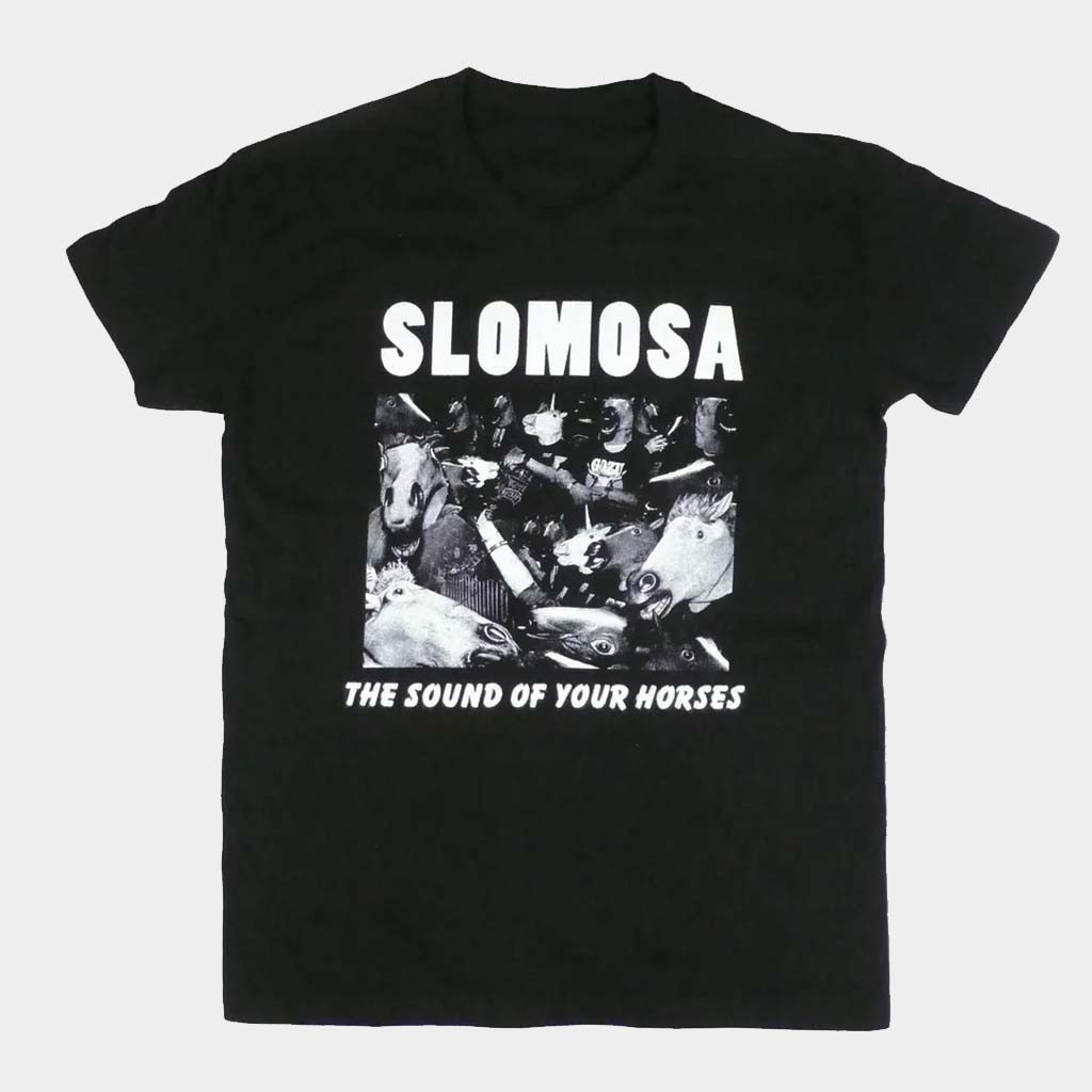 Slomosa Merch Horse Mask Mosh Pit T-Shirt The Sound Of Your Horse Slomosa Shirt Fans Gifts