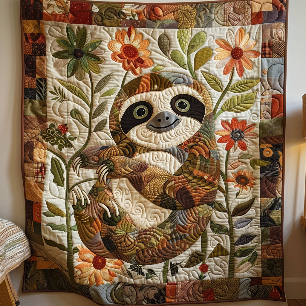 Sloth Dreamscape Quilted Blanket Gifts For Sloth Lovers