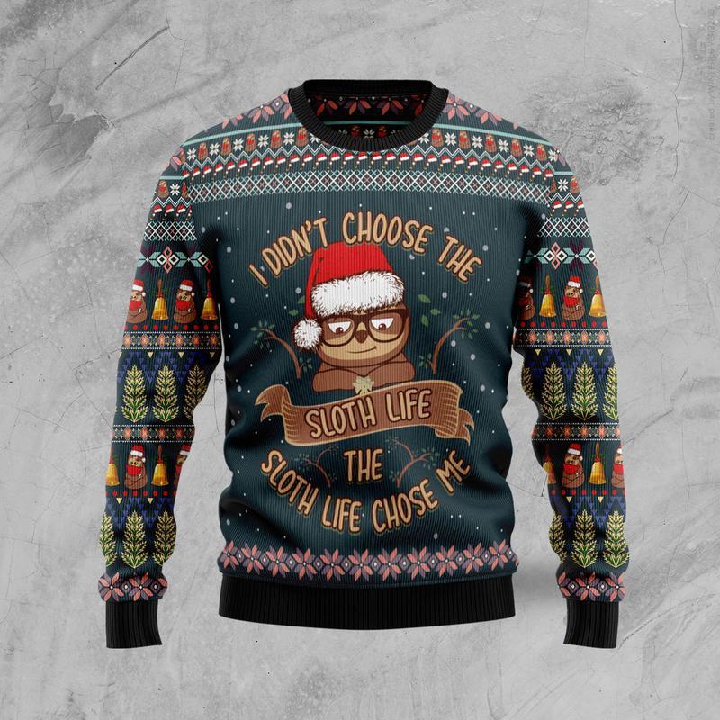 Sloth Life Ugly Christmas Sweater Funny Holiday Jumper Xmas Gifts For Sloth Lovers