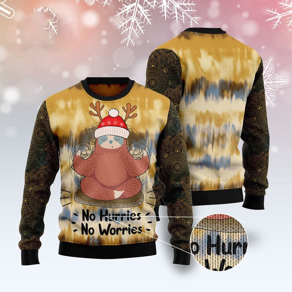 Sloth Mandala Ugly Christmas Sweater Funny Ugly Christmas Sweater Cool Christmas Gifts
