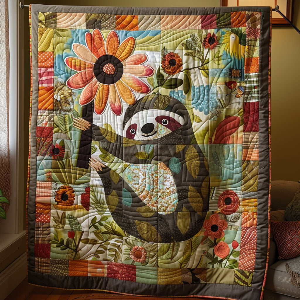 Slothful Slumber Quilted Blanket Gifts For Sloth Lovers