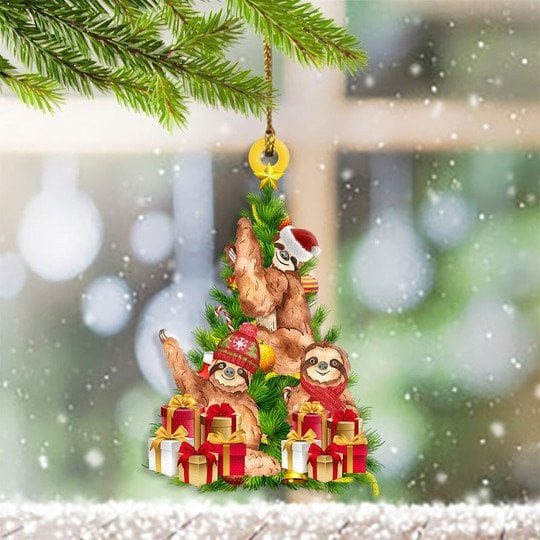 Sloths Christmas Tree Ornament Best Christmas Tree Ornaments Gifts