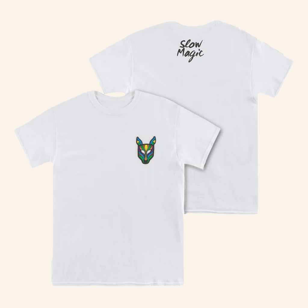 Slow Magic Merch Mask White T-Shirt Music Related Gifts For Guys Slow Magic Merch Mask White T-Shirt Music Related Gifts For Guys