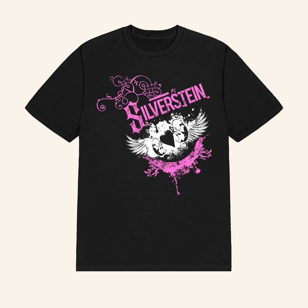Slumerican Merch Wings Tee Throwback Emo Design T-Shirt Birthday Presents For Her