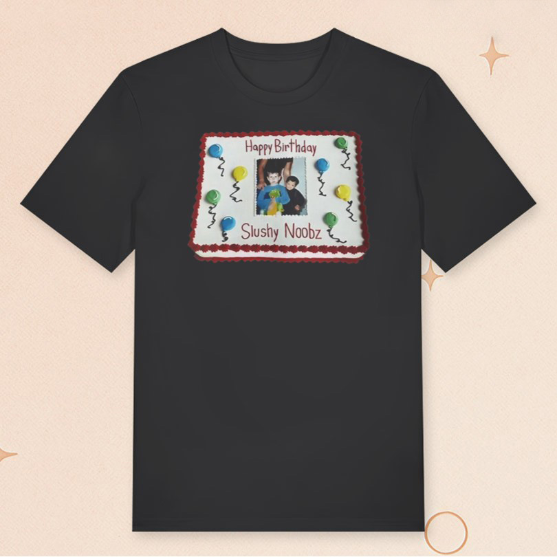 Slushy Noobz Merch Birthday Cake T-Shirt Gifts Ideas For Boyfriend