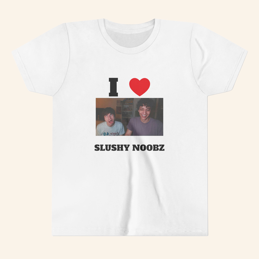 Slushy Noobz Merch I Heart Slushy Noobz White T-Shirt Christmas Gift For Fans Slushy Noobz Merch I Heart Slushy Noobz White T-Shirt Christmas Gift For Fans