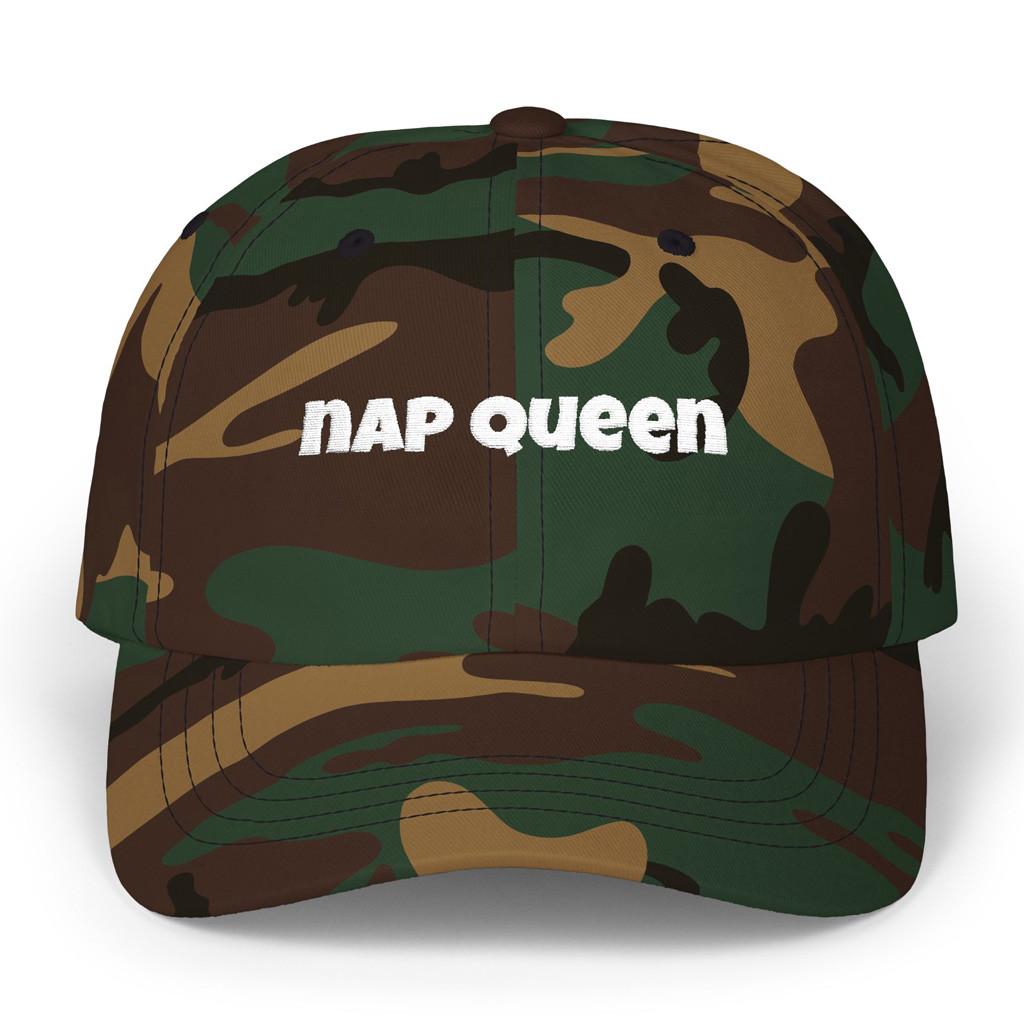 Slushy Noobz Merch Nap Queen Camo Hat Embroidered Unique Christmas Gifts For Men Slushy Noobz Merch Nap Queen Camo Hat Embroidered Unique Christmas Gifts For Men