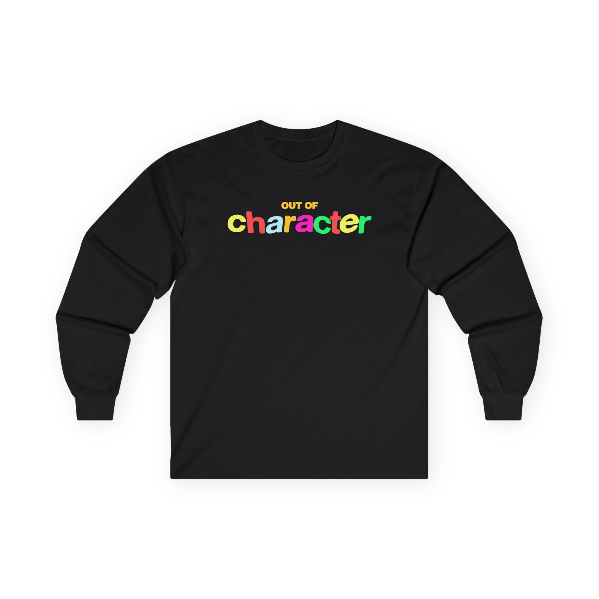 Slushy Noobz merch Out Of Character Black Long Sleeve Tee Apparel Gifts For Best Friend