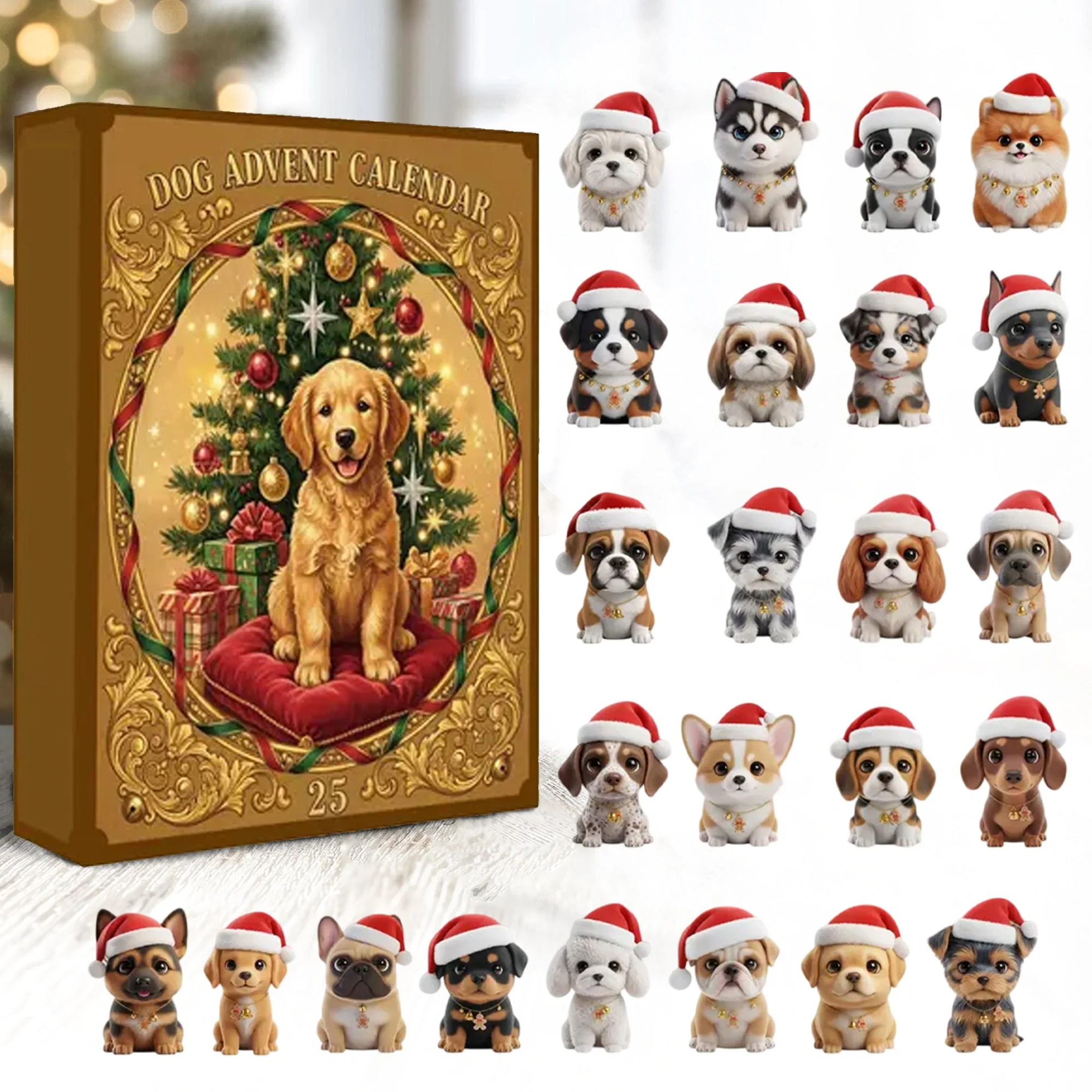 Small Puppies Advent Calendar 2025 Dog Advent Calendar Dog Lover Christmas Presents
