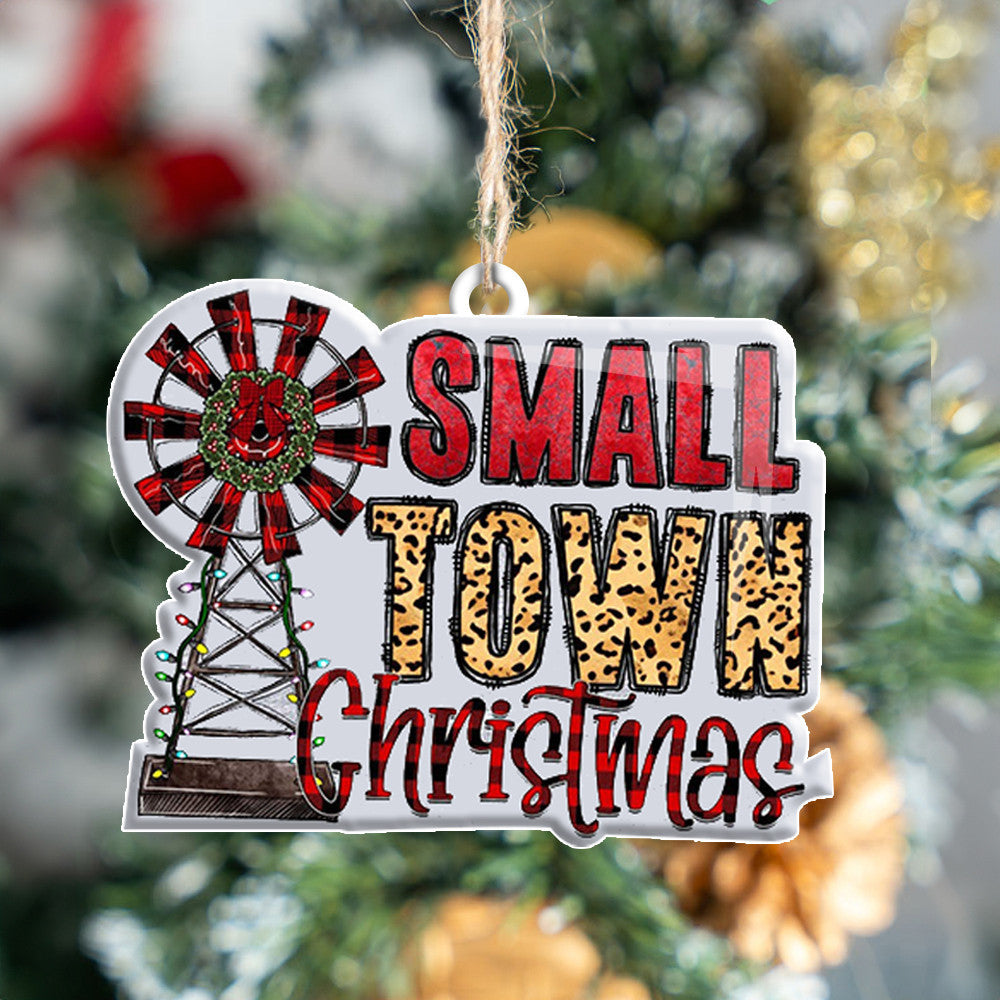 Small Town Christmas Ornament Merry Xmas Ornament Christmas Holiday Decor Small Town Christmas Ornament Merry Xmas Ornament Christmas Holiday Decor