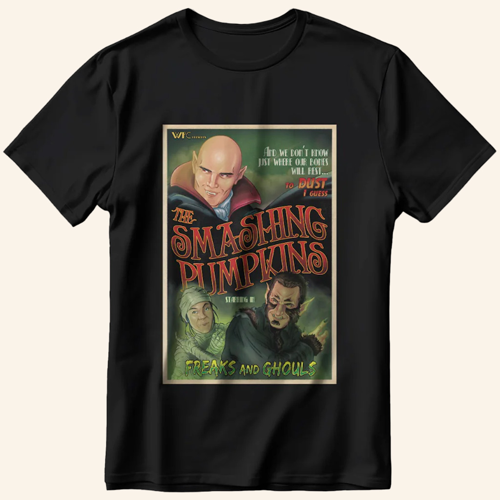 Smashing Pumpkins Merch Freaks And Ghouls T-Shirt Cool Gifts For Rock Lovers