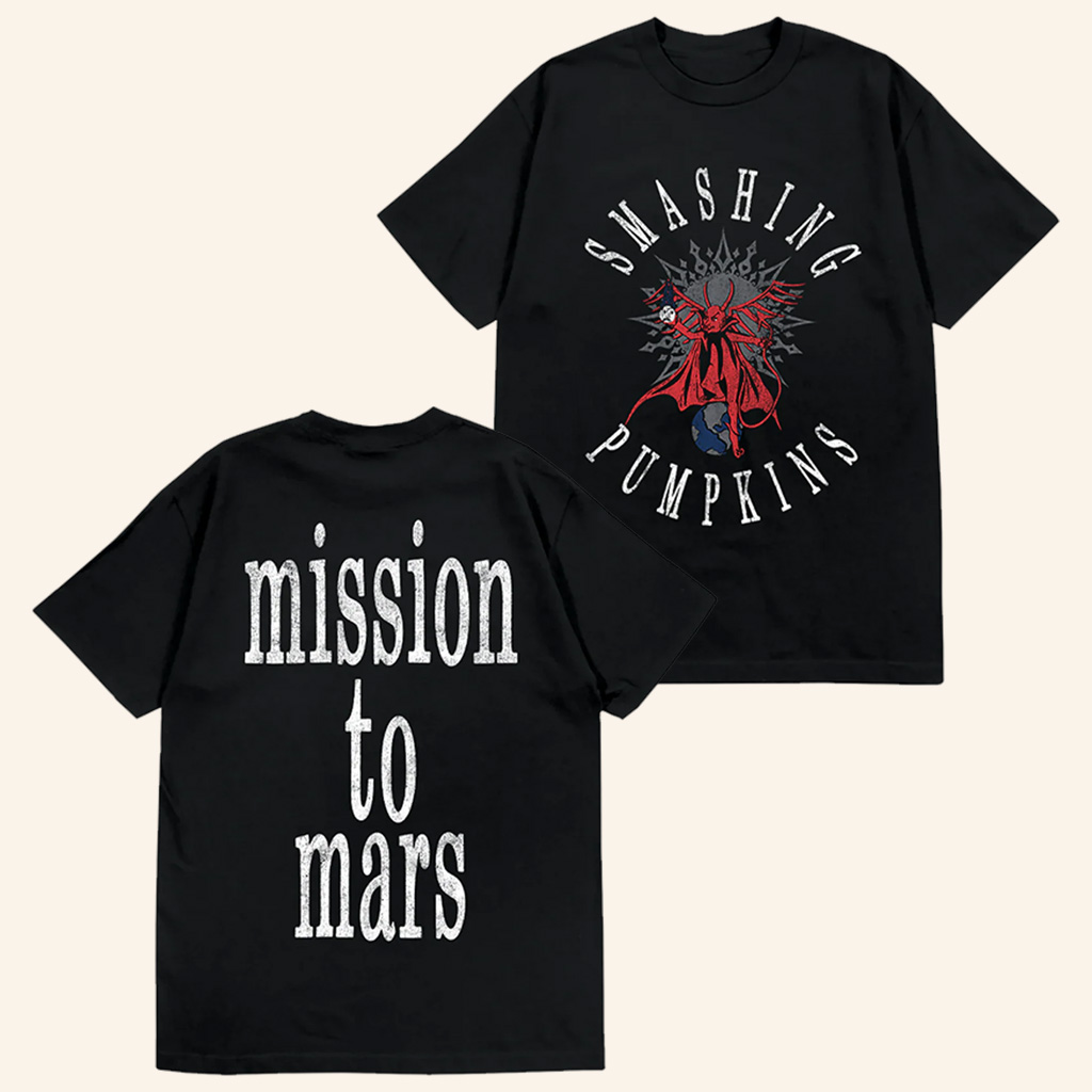 Smashing Pumpkins Merch Mission To Mars T-Shirt Cool Gifts For Rock Lovers