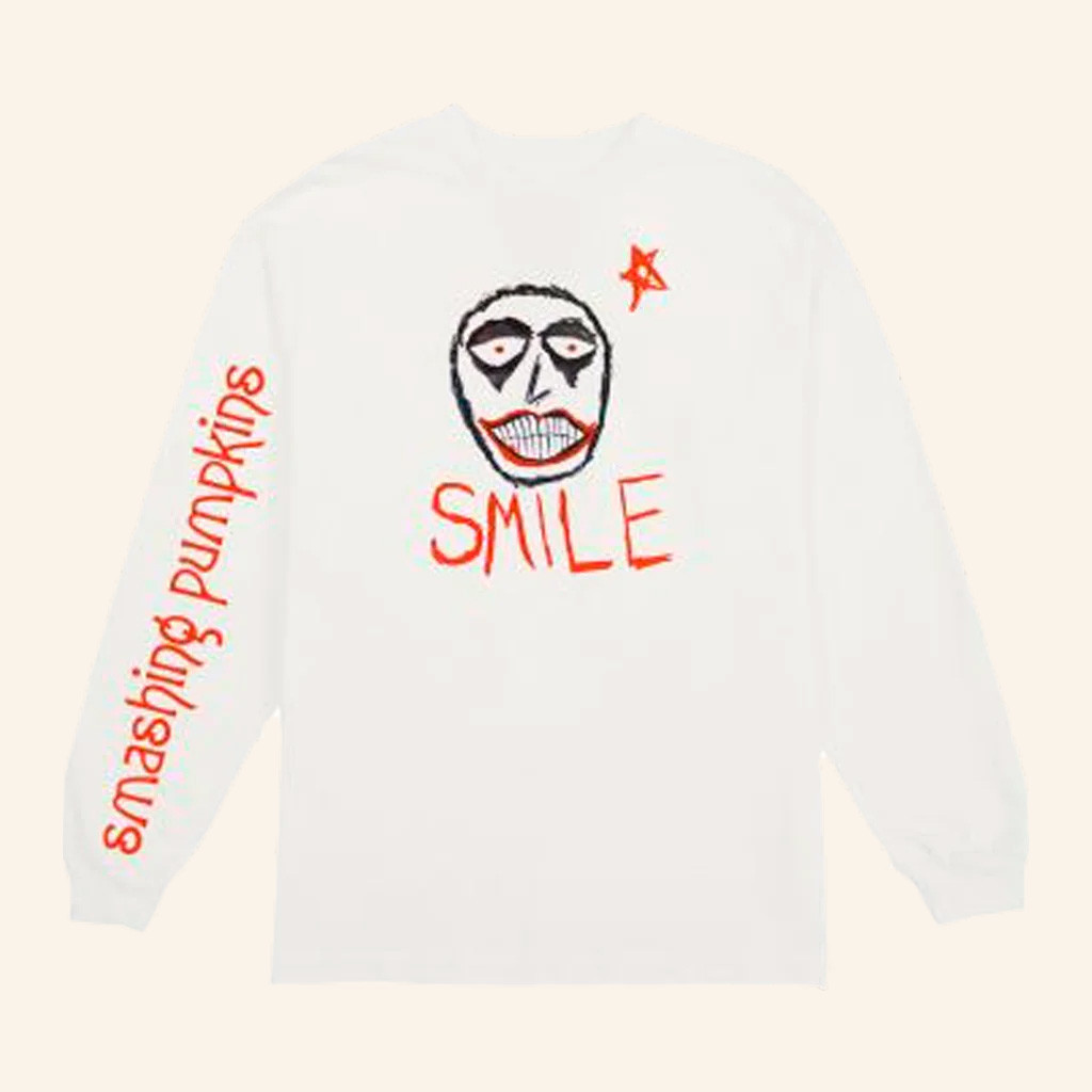 Smashing Pumpkins Merch Smile Tour Long Sleeve Shirt Gifts For Music Fans