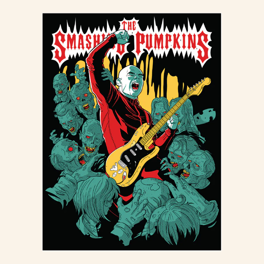 Smashing Pumpkins Merch Zombie Poster Wall Art Decor Cool Gifts For Rock Lovers