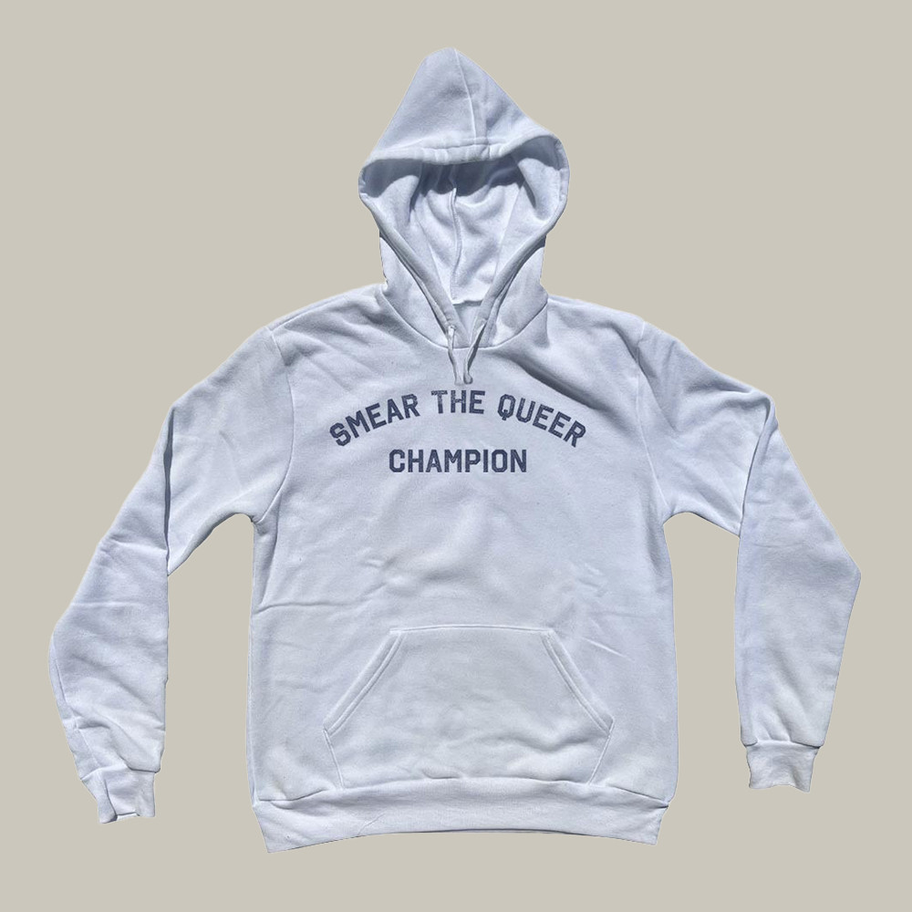 Smear The Queer Champion Hoodie Sport Themed Smear the Queer 1996 Hoodie Gift For Him