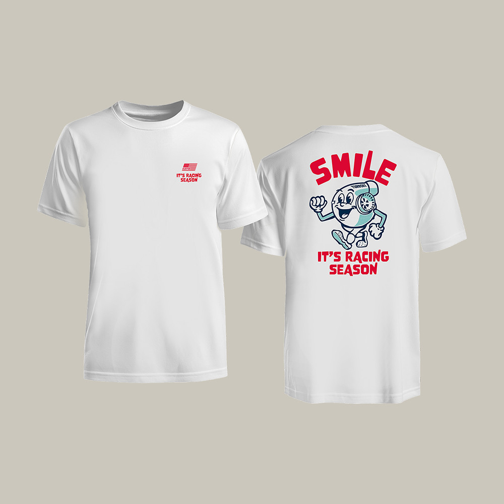 Smile It's Racing Season T-Shirt Cleetus McFarland Fan Shirt Unique Gift For Racer Lover