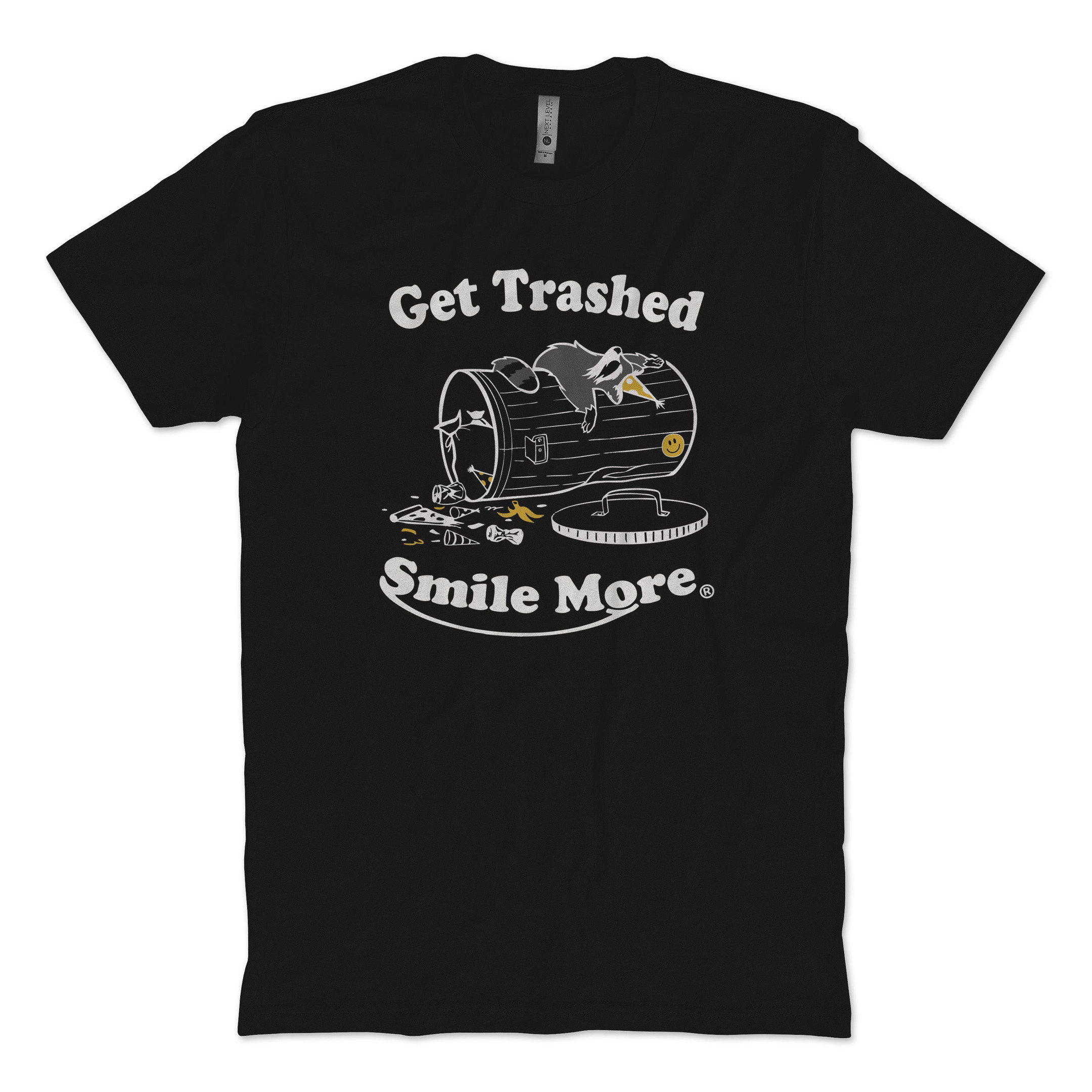 Smile Merch Smile More T-Shirt Get Trashed Humorous Shirt Gifts For Roman Atwood Lovers
