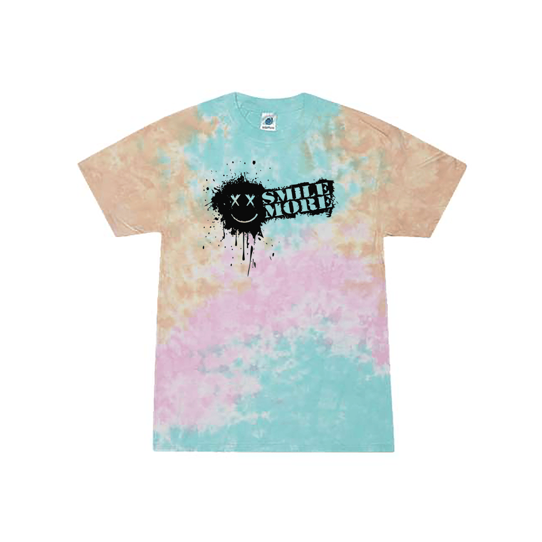 Smile Merch Splatter Graphic T-Shirt Smile More Apparel Roman Atwood Lover Gifts