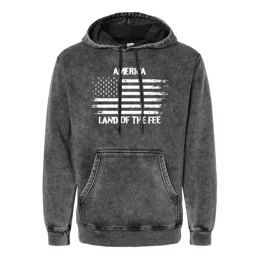 Smile Merch Vintage Hoodie Land Of The Fee American Flag Hoodie Funny Gift For Him
